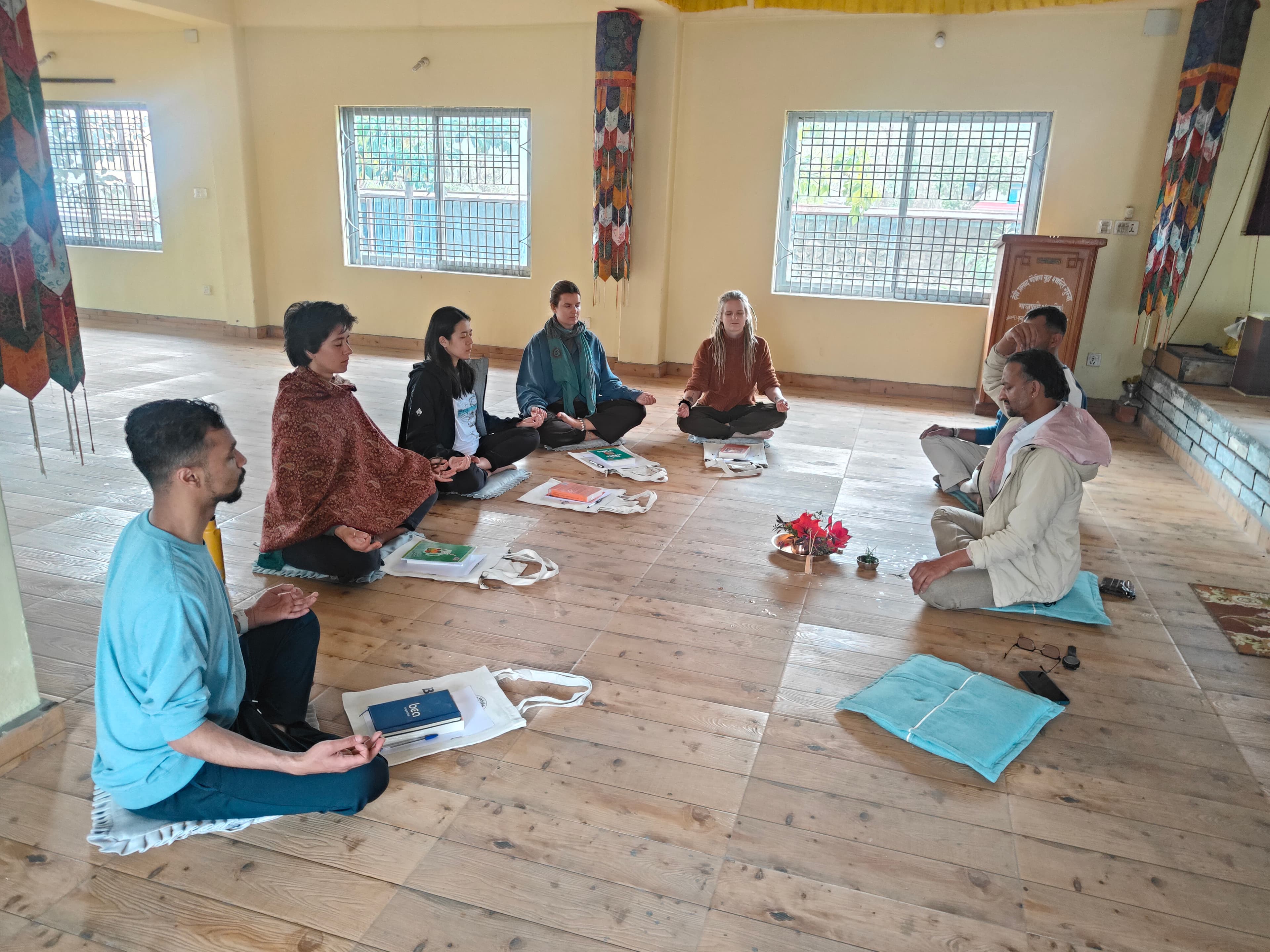100 Hour Yoga Teacher Training yoga teacher training at Bodhidham, Pokhara